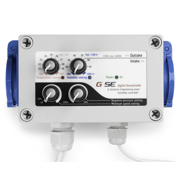 GSE ventiliatorių greičio kontroleris temperatūros, drėgmės ir slėgio reguliavimui (iki 3A)